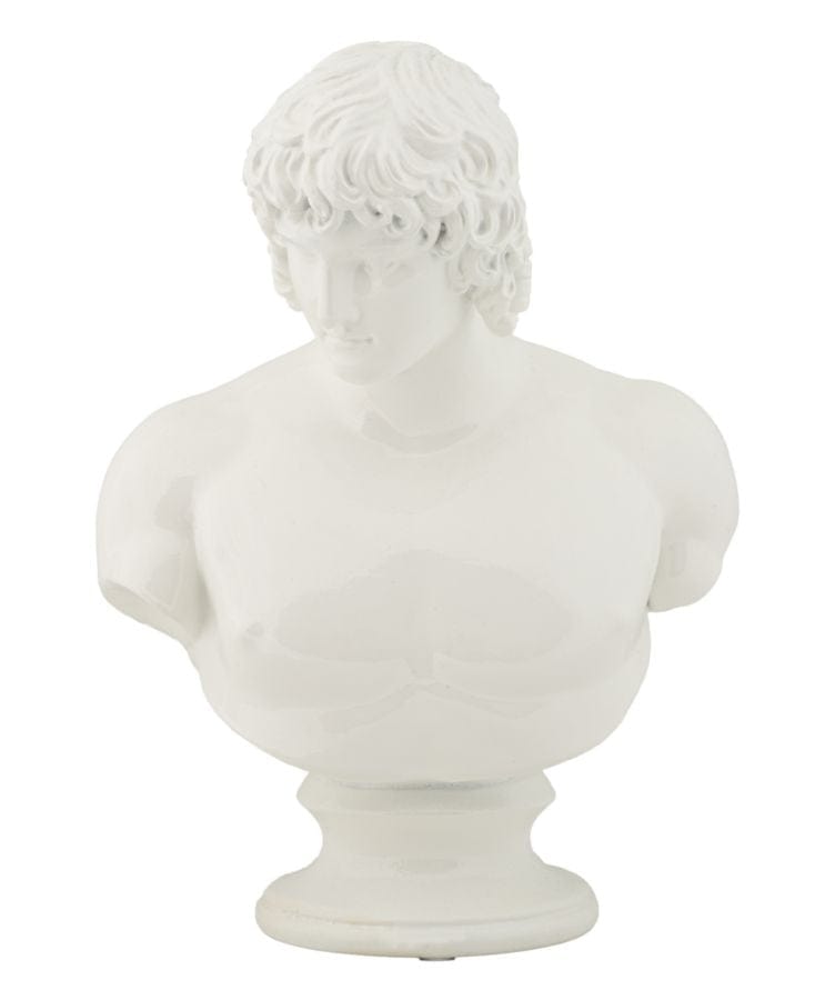 Mauro Ferretti Decoratiune din rasina Centurion Sculpture Alb, L18,2xl12,8xH25 cm