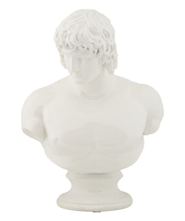 Mauro Ferretti Decoratiune din rasina Centurion Sculpture Alb, L18,2xl12,8xH25 cm