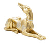 Mauro Ferretti Decoratiune din rasina Dog Lying Down Auriu, L32,2xl9,5xH18,3 cm