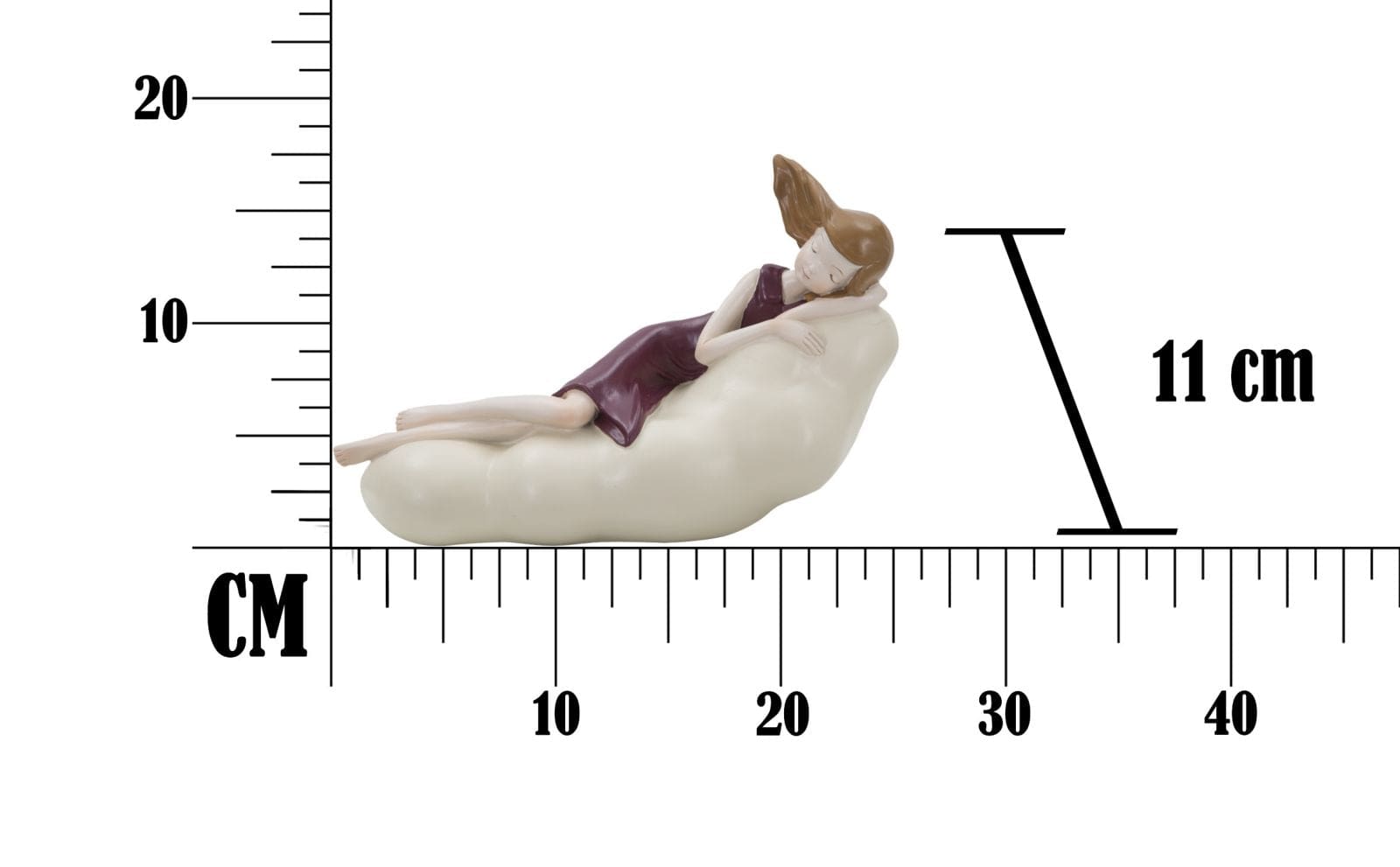 Mauro Ferretti Decoratiune din rasina Dolly on a Cloud Multicolor, l25xA11xH16 cm