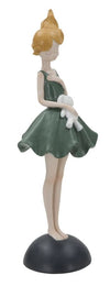 Mauro Ferretti Decoratiune din rasina Dolly with Rabbit  Multicolor, l11,5xA10xH33,5 cm