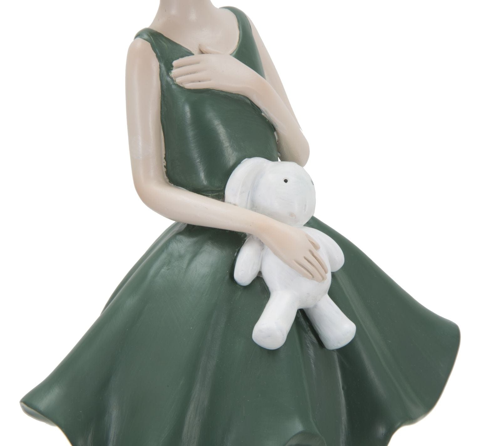 Mauro Ferretti Decoratiune din rasina Dolly with Rabbit  Multicolor, l11,5xA10xH33,5 cm