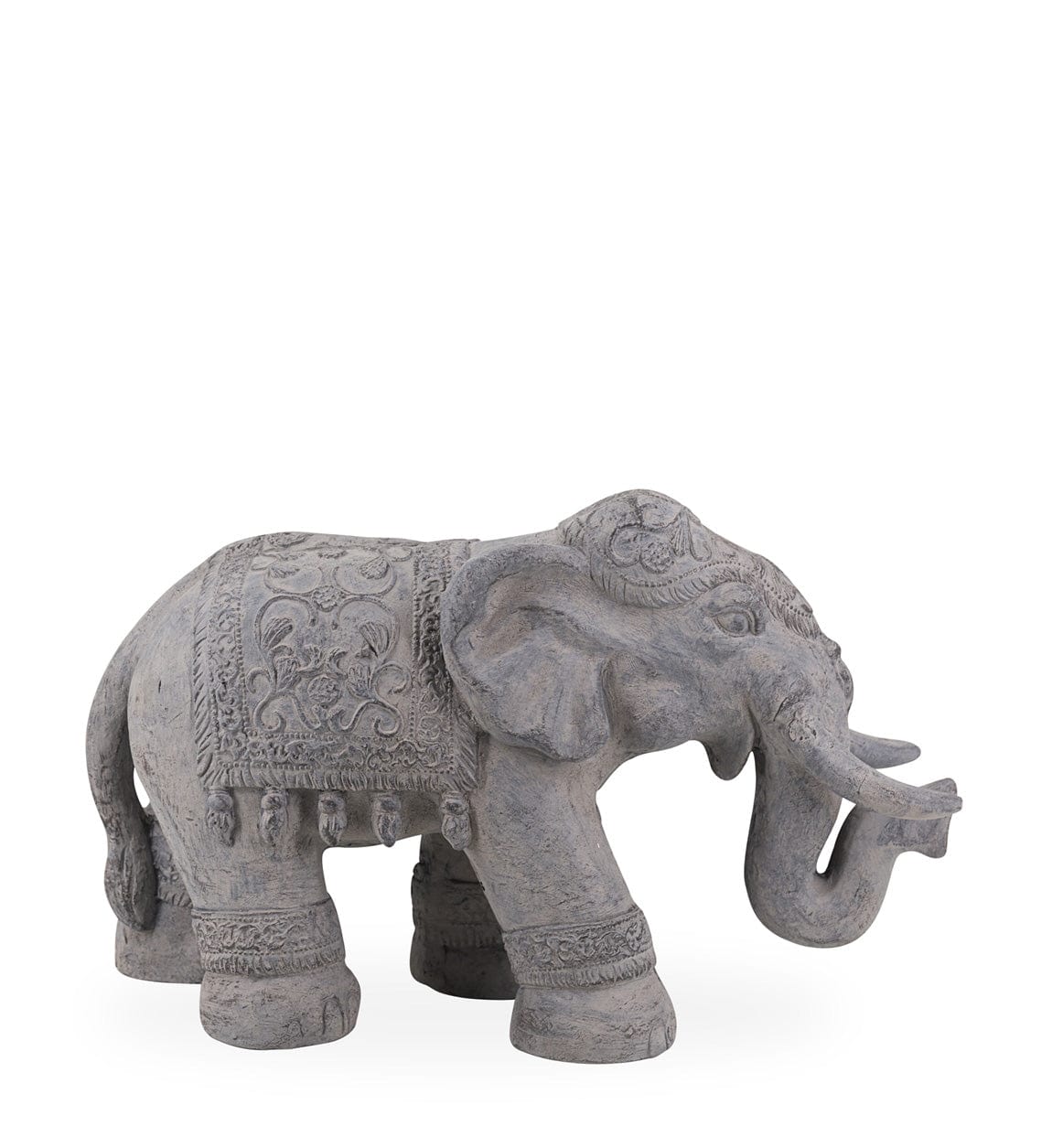 Moycor Decoratiune din rasina, Elephant Gri, L65xl27xH40 cm