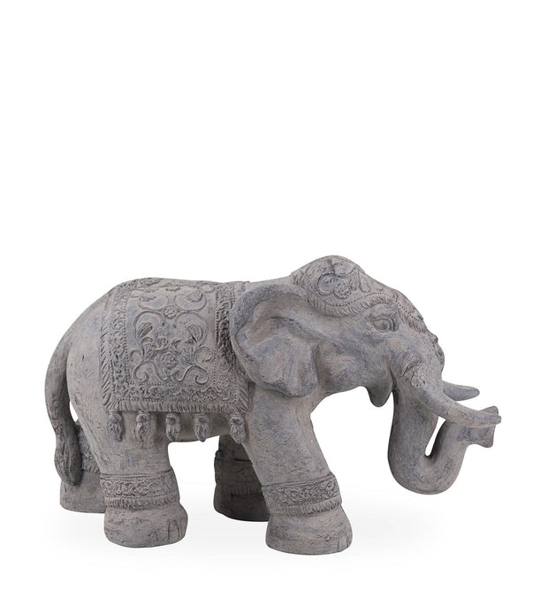 Moycor Decoratiune din rasina, Elephant Gri, L65xl27xH40 cm