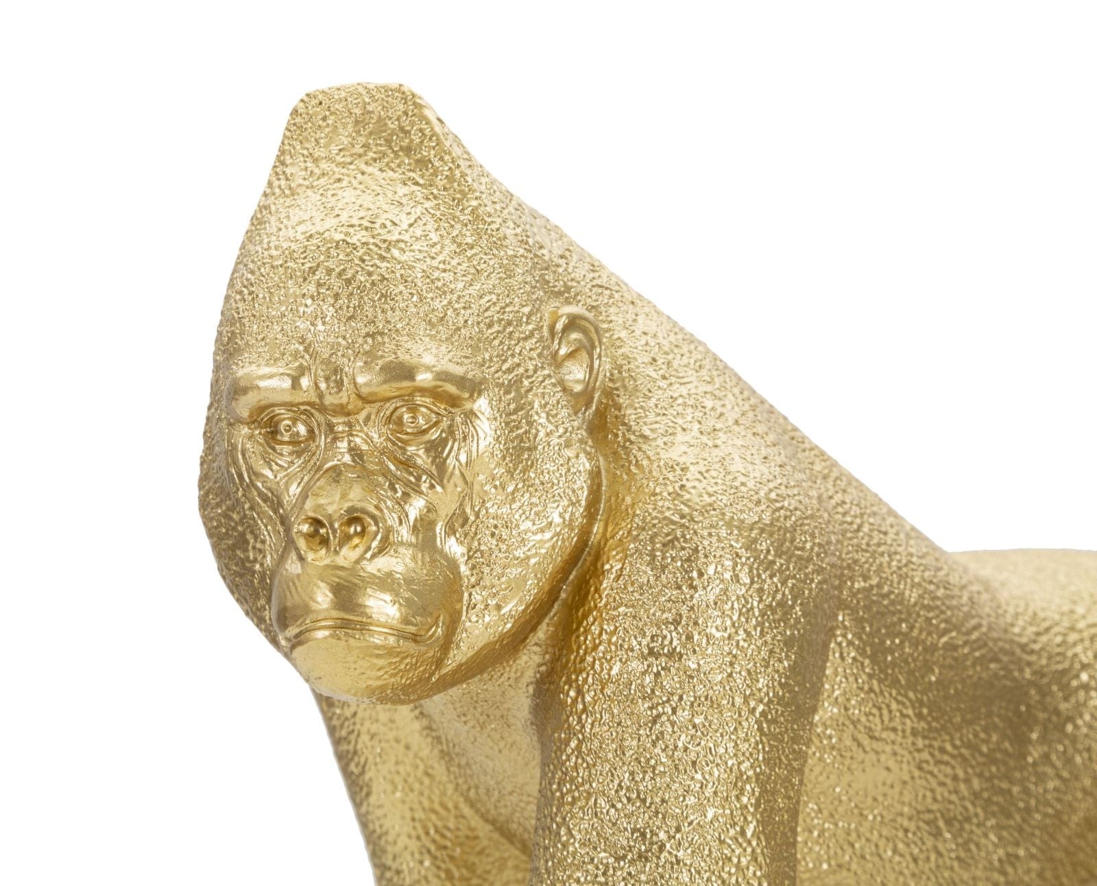 Mauro Ferretti Decoratiune din rasina Gorilla Front Auriu, L29,7xl11,5xH21,8 cm