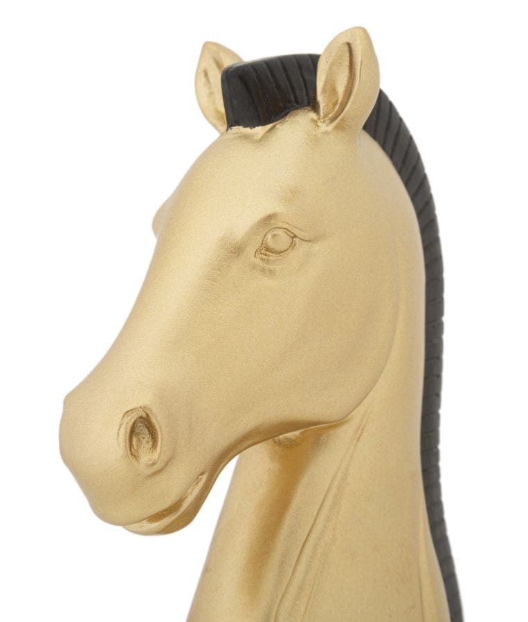 Mauro Ferretti Decoratiune din rasina Horse Auriu, L10,5xl8,5xH19 cm