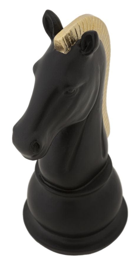 Mauro Ferretti Decoratiune din rasina Horse Negru, L10,5xl8,5xH19 cm