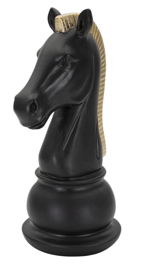 Mauro Ferretti Decoratiune din rasina Horse Negru, L10,5xl8,5xH19 cm