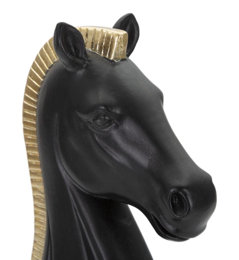 Mauro Ferretti Decoratiune din rasina Horse Negru, L10,5xl8,5xH19 cm