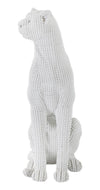 Mauro Ferretti Decoratiune din rasina Leopard Sitting Alb, L15xl10xH27 cm