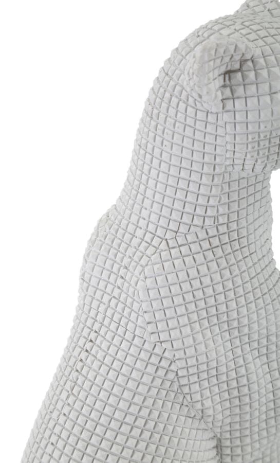 Mauro Ferretti Decoratiune din rasina Leopard Sitting Alb, L15xl10xH27 cm