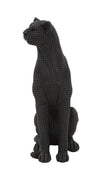 Decoratiune din rasina Leopard Sitting Negru, L15xl10xH27 cm (2)