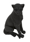Decoratiune din rasina Leopard Sitting Negru, L15xl10xH27 cm (3)