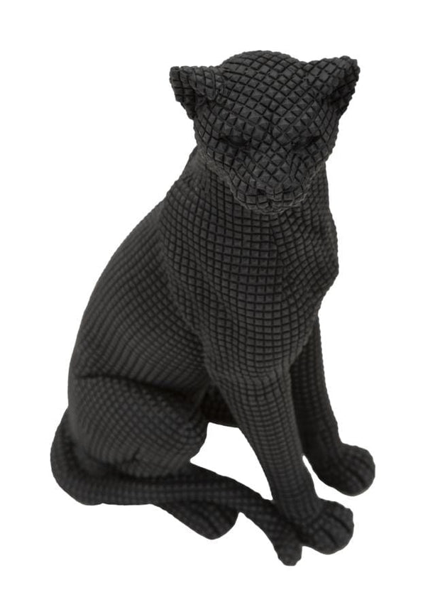 Decoratiune din rasina Leopard Sitting Negru, L15xl10xH27 cm (3)