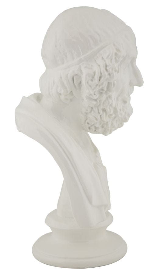 Decoratiune din rasina Wise Sculpture Alb, L12,9xl12,5xH25 cm (1)