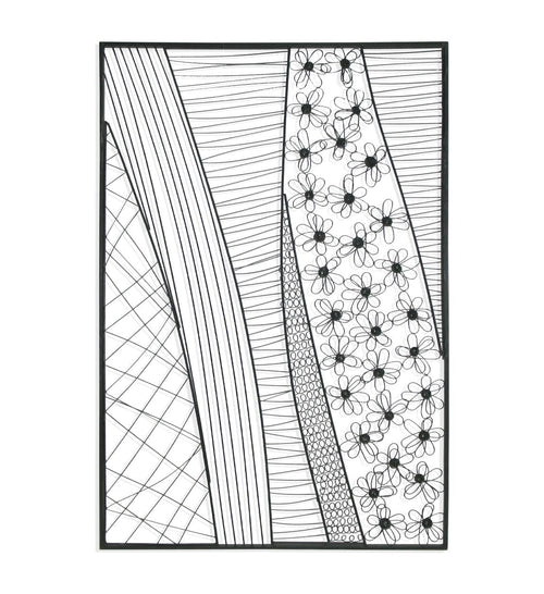 Decoratiune metalica de perete, Abstract Forge, l85xA3xH125 cm