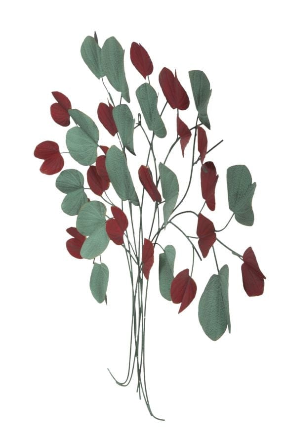 Mauro Ferretti Decoratiune metalica de perete Albero Bix Verde / Rosu, l105xA6,5xH94 cm