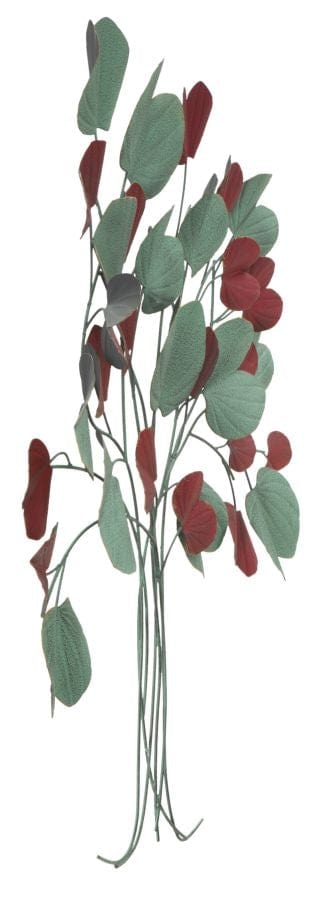 Mauro Ferretti Decoratiune metalica de perete Albero Bix Verde / Rosu, l105xA6,5xH94 cm