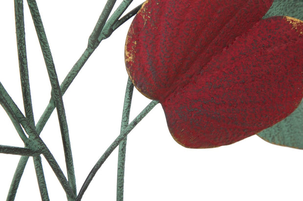 Mauro Ferretti Decoratiune metalica de perete Albero Bix Verde / Rosu, l105xA6,5xH94 cm