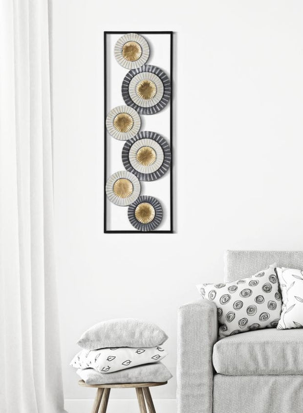 Mauro Ferretti Decoratiune metalica de perete, Art A Multicolor, l31xA2xH90 cm