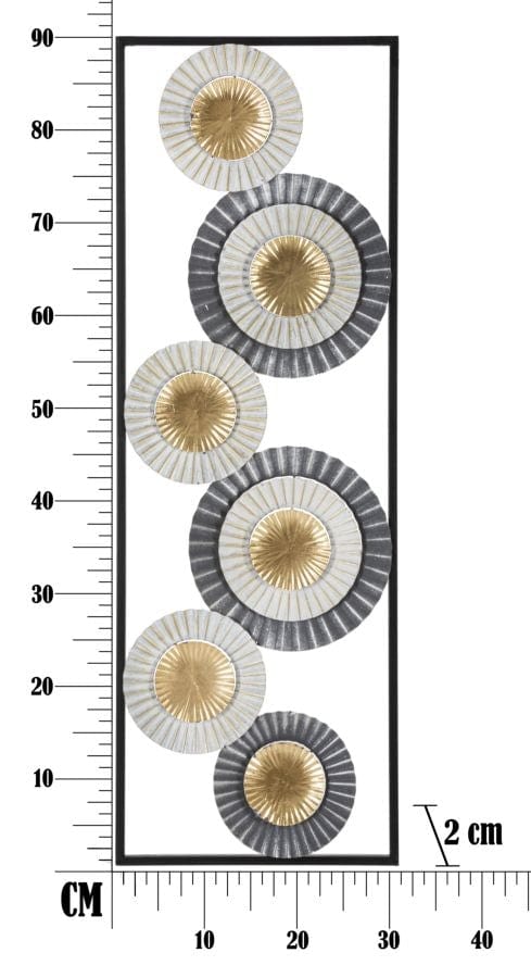 Mauro Ferretti Decoratiune metalica de perete, Art A Multicolor, l31xA2xH90 cm