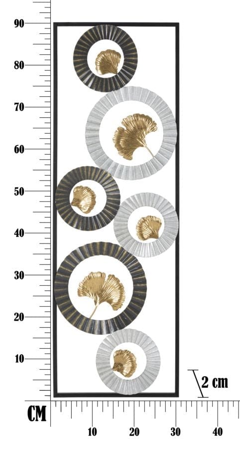 Mauro Ferretti Decoratiune metalica de perete, Art B Multicolor, l31xA2xH90 cm