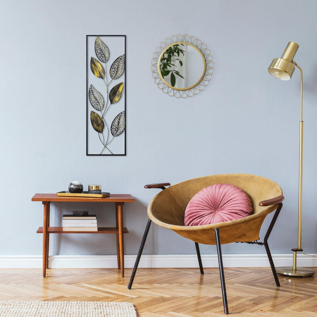 Asir Decoratiune metalica de perete, Art Leaf Multicolor, l32xA5xH90 cm
