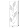 Decoratiune metalica de perete, Art Leaf Multicolor, l32xA5xH90 cm (2)