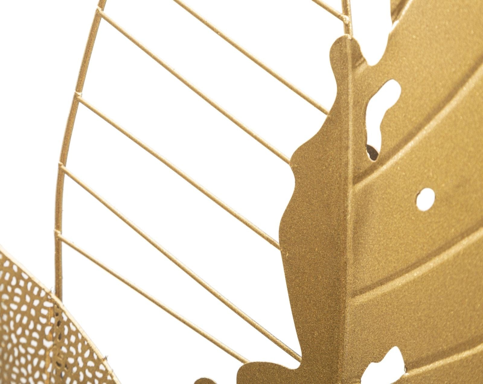 Mauro Ferretti Decoratiune metalica de perete, Autumn Leaf Auriu, l53xA4xH84,5 cm