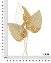 Mauro Ferretti Decoratiune metalica de perete, Autumn Leaf Auriu, l53xA4xH84,5 cm