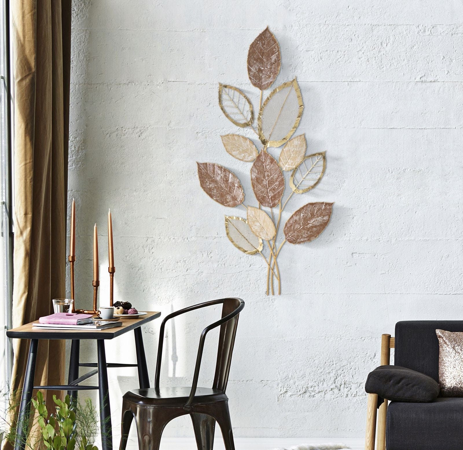 Mauro Ferretti Decoratiune metalica de perete, Autumn Multicolor, l66xA5xH116,8 cm