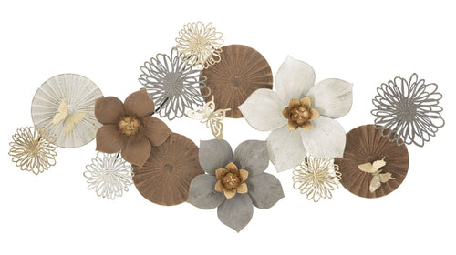 Mauro Ferretti Decoratiune metalica de perete, Broty Multicolor, l136,5xA7,6xH68,6 cm