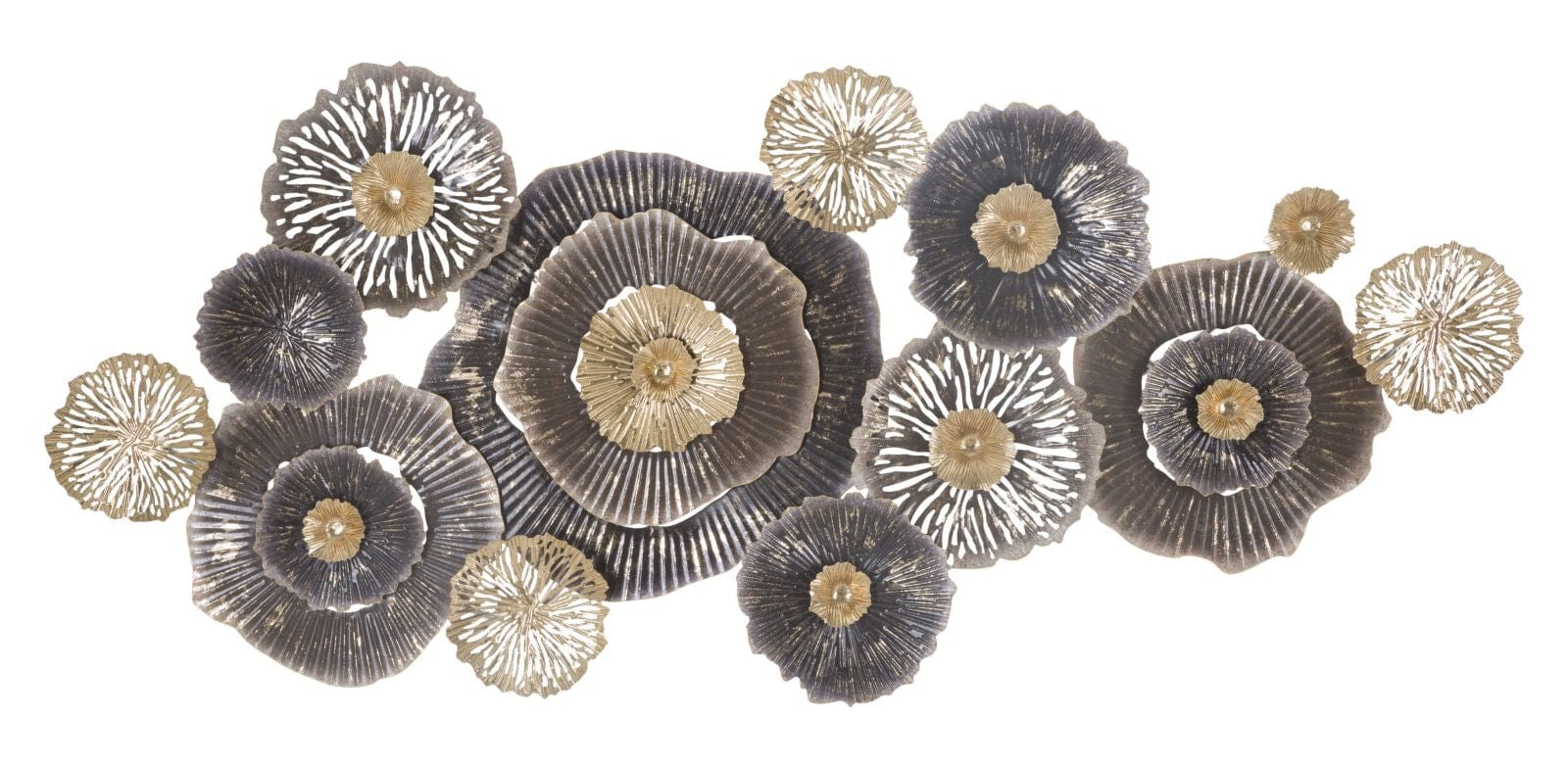 Mauro Ferretti Decoratiune metalica de perete, Browny A Multicolor, l167,6xA7,6xH73,5 cm