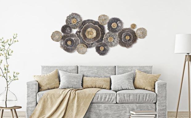 Mauro Ferretti Decoratiune metalica de perete, Browny A Multicolor, l167,6xA7,6xH73,5 cm