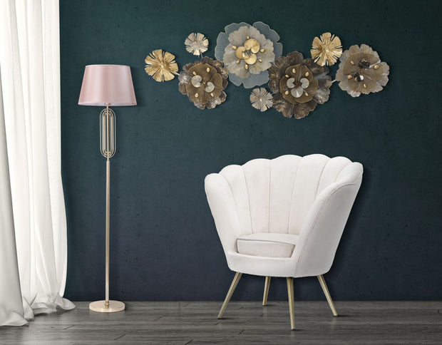 Decoratiune metalica de perete, Bungy Multicolor, l149,2xA8,9xH61 cm (1)