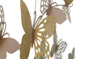 Mauro Ferretti Decoratiune metalica de perete Butterflies Auriu / Roz Deschis, l132xA3,5xH95,5 cm