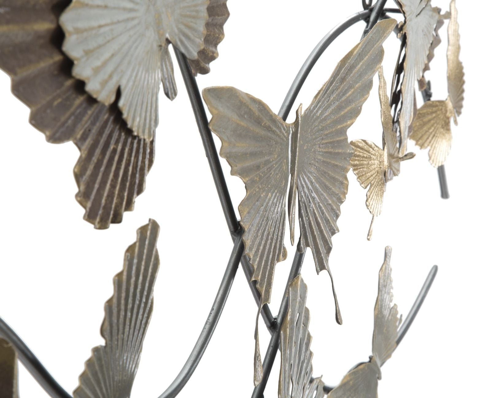 Mauro Ferretti Decoratiune metalica de perete, Butterfly Smart Multicolor, l118xA3xH52 cm