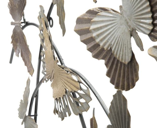 Mauro Ferretti Decoratiune metalica de perete, Butterfly Smart Multicolor, l118xA3xH52 cm