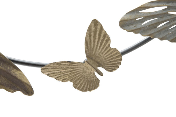 Mauro Ferretti Decoratiune metalica de perete, Butterfly Smart Multicolor, l118xA3xH52 cm