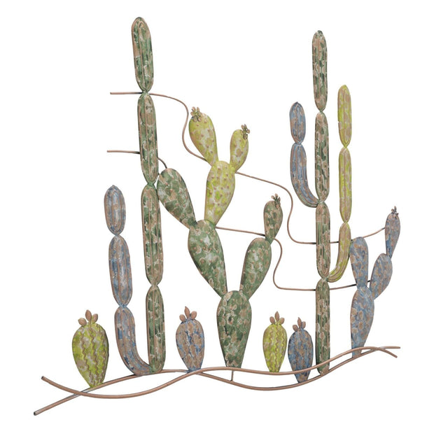Mauro Ferretti Decoratiune metalica de perete, Cactus -B- Multicolor, l90xA2,5xH64 cm