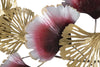 Mauro Ferretti Decoratiune metalica de perete, Color -B- Auriu / Bordeaux, l117,5xA5xH54 cm