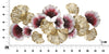 Mauro Ferretti Decoratiune metalica de perete, Color -B- Auriu / Bordeaux, l117,5xA5xH54 cm