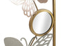 Mauro Ferretti Decoratiune metalica de perete, cu oglinda, Buttry -B- Multicolor, l31xA2xH90 cm