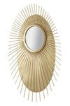 Mauro Ferretti Decoratiune metalica de perete cu oglinda Eye Glam Auriu, l75xA8xH110,5 cm