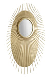 Mauro Ferretti Decoratiune metalica de perete cu oglinda Eye Glam Auriu, l75xA8xH110,5 cm
