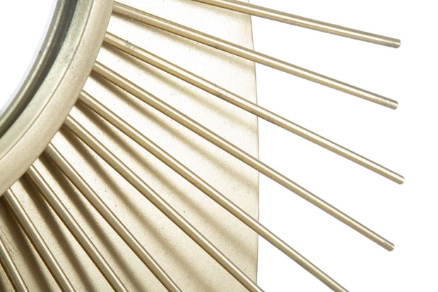 Mauro Ferretti Decoratiune metalica de perete cu oglinda Eye Glam Auriu, l75xA8xH110,5 cm