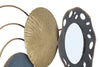 Mauro Ferretti Decoratiune metalica de perete, cu oglinda, Gloty A Multicolor, l104xA3,5xH46 cm