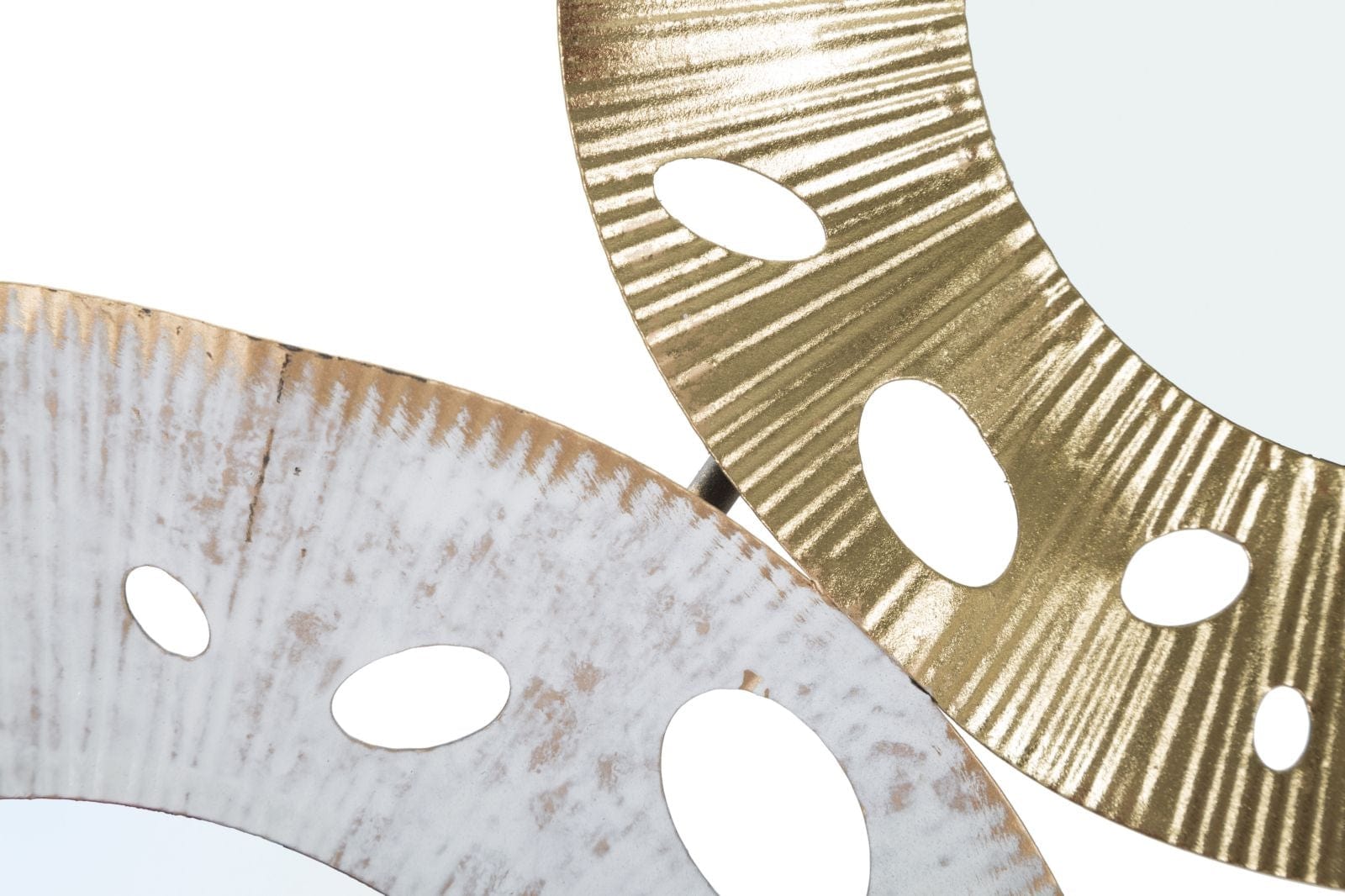 Mauro Ferretti Decoratiune metalica de perete, cu oglinda, Gloty B Multicolor, l104xA4xH45,5 cm