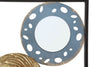Mauro Ferretti Decoratiune metalica de perete, cu oglinda, Gloty E Multicolor, l31xA3xH90 cm