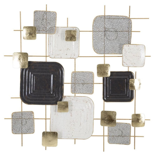 Mauro Ferretti Decoratiune metalica de perete, Cubes Multicolor, l80xA5xH80 cm